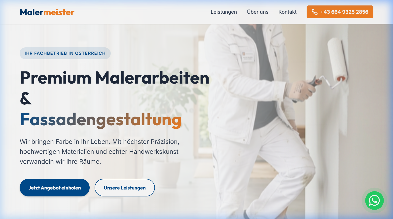 maler-betrieb.at screenshot